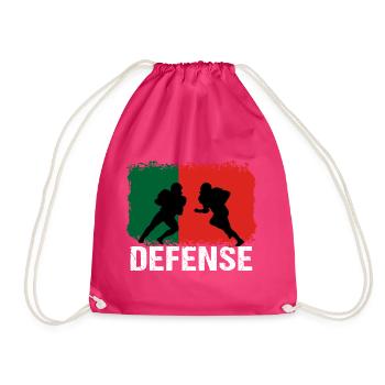 American Football Portugal Defense - Turnbeutel - Fuchsia - Vorne