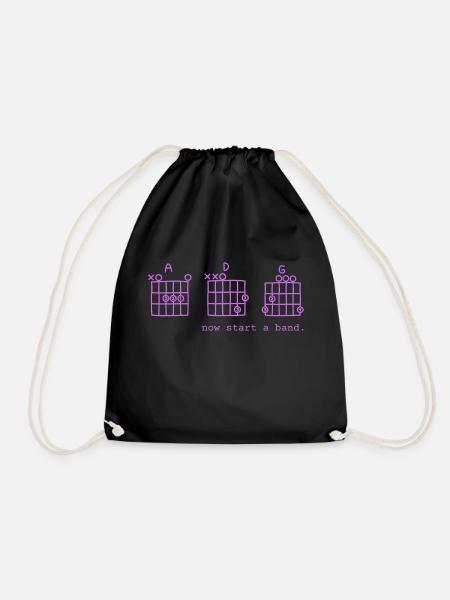 Jetzt eine Band gründen - Lustiges Design inspiriert vom OC - Turnbeutel - Schwarz
