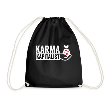 Karma Kapitalist - Turnbeutel - Schwarz - Vorne