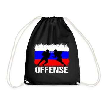 Football américain Russie Offensive - Sac de sport léger - noir - Devant