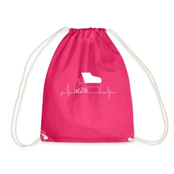 Musicien de piano à queue Heartbeat - piano - Sac de sport léger - fuchsia - Devant