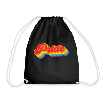 Pride | LGBTQIA+ | Show some love - Drawstring Bag - black - Front
