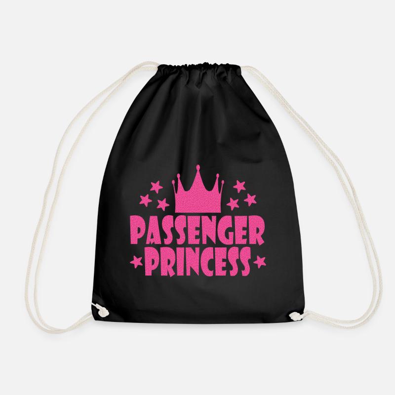 PASSENGER PRINCESS - Drawstring Bag - black