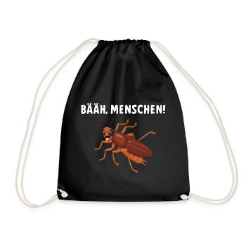 Bääh Menschen - Turnbeutel - Schwarz - Vorne