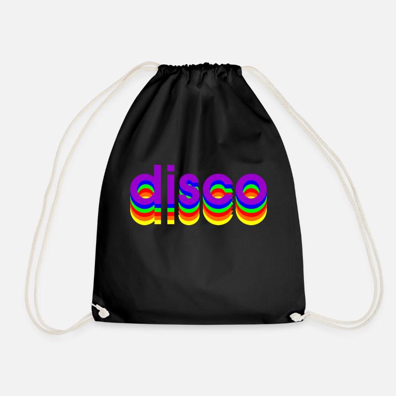 Disco des années 80 - Sac de sport léger - noir