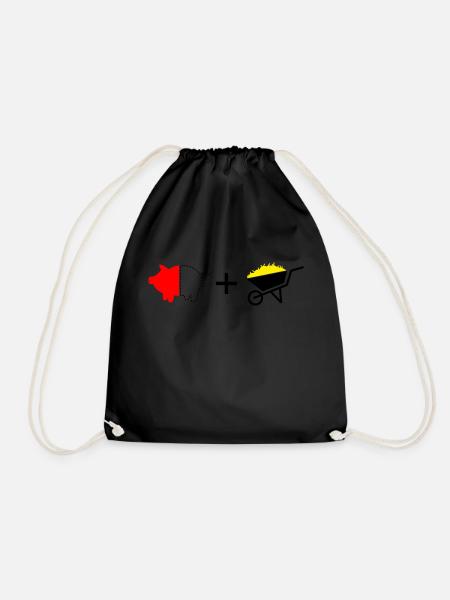 T shirt Guido - Turnbeutel - Schwarz