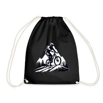 vététiste, vélo de montagne, sports de montagne, de plein air - Sac de sport léger - noir - Devant