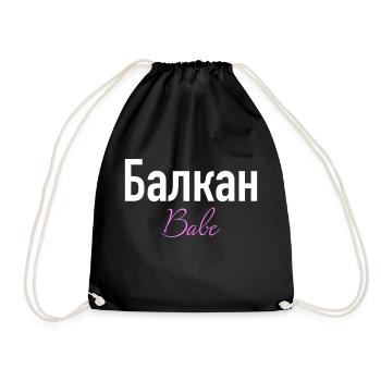 Balkan Babe Majica, perfekt stil - Turnbeutel - Schwarz - Vorne