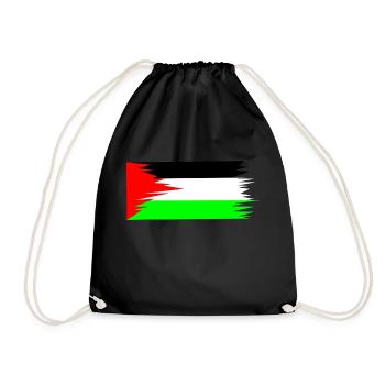 Palestine Flag - Turnbeutel - Schwarz - Vorne