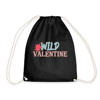 Wild Valentine - Drawstring Bag - black - Front