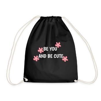 Soyez vous-même et mignon - Sac de sport léger - noir - Devant
