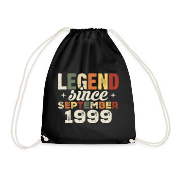 Légendaire depuis septembre 1999 anniversaire septembre - Sac de sport léger - noir - Devant