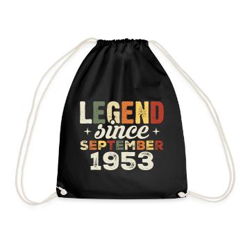Légendaire depuis septembre 1953 anniversaire septembre - Sac de sport léger - noir - Devant
