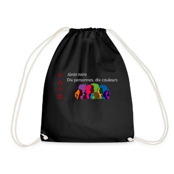 Dix personnes, dix couleurs - Sac de sport léger - noir - Devant