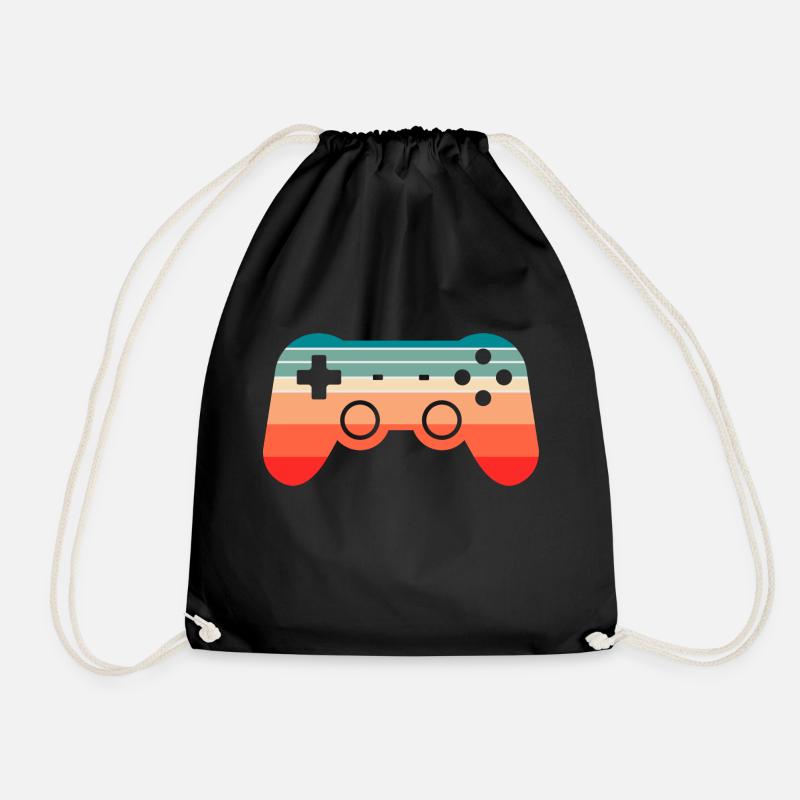 Gamer Gaming Gamepad - Turnbeutel - Schwarz