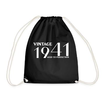 Vintage 1941 aged to perfection - Sac de sport léger - noir - Devant