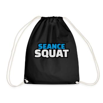 séance squat - Sac de sport léger - noir - Devant