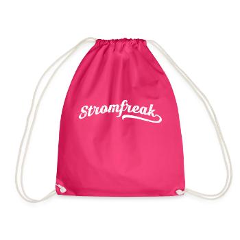 Electrician trainee gift journeyman master - Drawstring Bag - fuchsia - Front