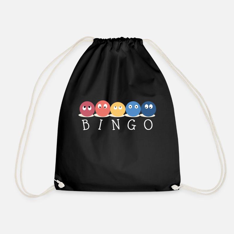 Bingo - Drawstring Bag - black