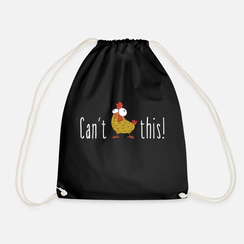 Can't Hendl this österreichischer Dialekt Geschenk - Turnbeutel - Schwarz