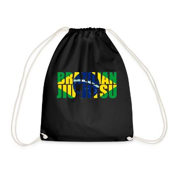 Drapeau brésilien de Jiu-Jitsu 3 BJJ - Sac de sport léger - noir - Devant