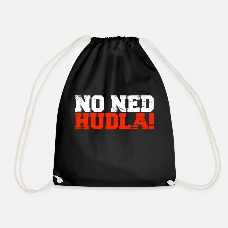 NO NED HUDLA - Drawstring Bag - black