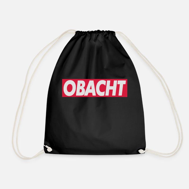 Obacht - Turnbeutel - Schwarz