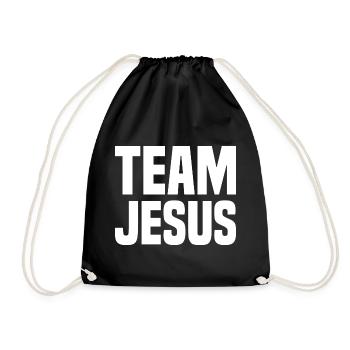 Team Jesus - Drawstring Bag - black - Front
