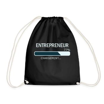 Entrepreneur Chargement 77% - Sac de sport léger - noir - Devant