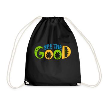 see the good Zitat - Turnbeutel - Schwarz - Vorne