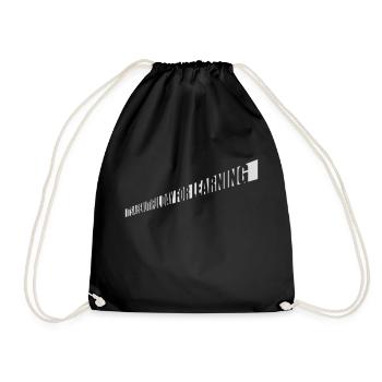 beautiful day for learning - Drawstring Bag - black - Front