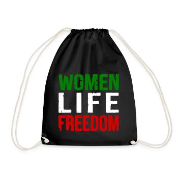 Women life freedom - Sac de sport léger - noir - Devant