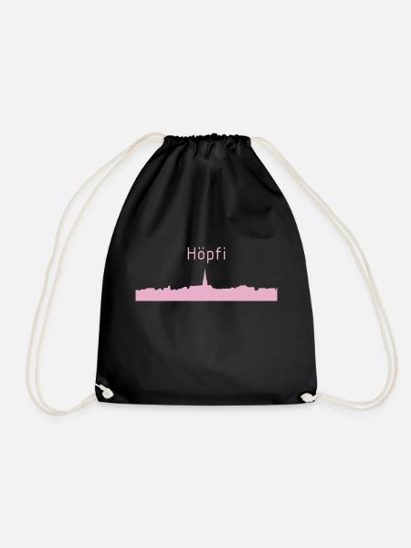 Höpfi pink - Turnbeutel - Schwarz