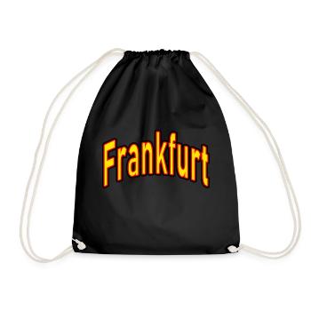 Frankfurt - Drawstring Bag - black - Front