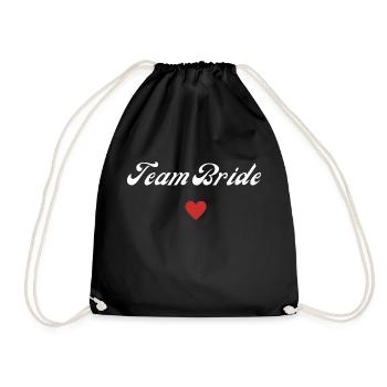 team bride - Sac de sport léger - noir - Devant