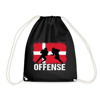 Football américain Danemark Attaque - Sac de sport léger - noir - Devant