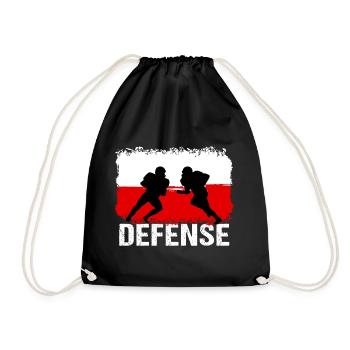 Football américain Pologne Défense - Sac de sport léger - noir - Devant