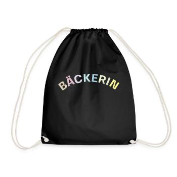 Bäckerin - Turnbeutel - Schwarz - Vorne