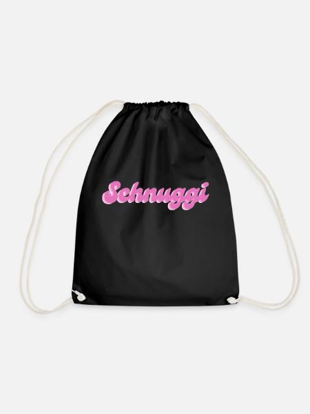 Schnuggi in rosa - Turnbeutel - Schwarz