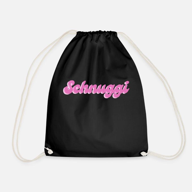 Schnuggi in rosa - Turnbeutel - Schwarz