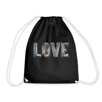 Disco Love - Drawstring Bag - black - Front