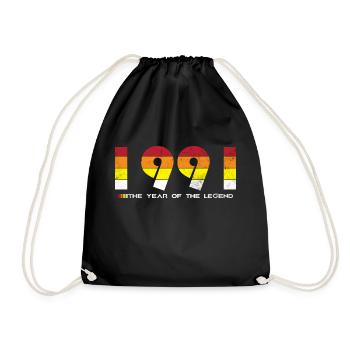 Millésime 1991 - L’année de la légende - Rétro 33 - Sac de sport léger - noir - Devant
