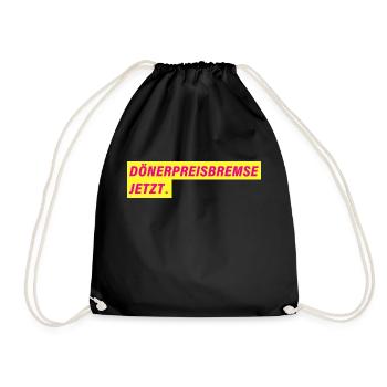 DÖNERPREISBREME JETZT. FDP Design - Turnbeutel - Schwarz - Vorne