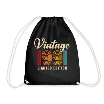 MILLÉSIME 1991. 30e anniversaire - Sac de sport léger - noir - Devant