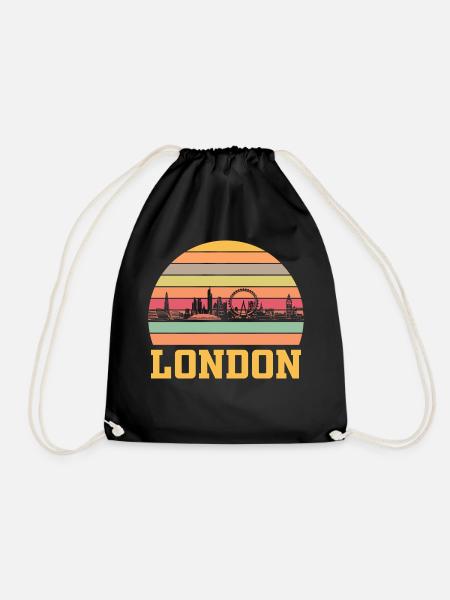 London Skyline - Turnbeutel - Schwarz