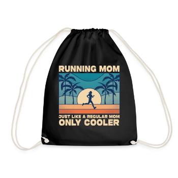 Courir maman comme une glacière de maman ordinaire seulement - Sac de sport léger - noir - Devant