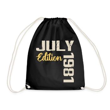 Juillet 1981 Chemise D’anniversaire Juillet 1981 - Sac de sport léger - noir - Devant