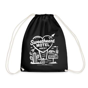 Sweetheart Motel - Drawstring Bag - black - Front