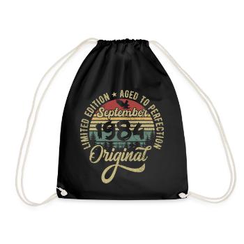 41st birthday September 1984 - 41 years old - Drawstring Bag - black - Front