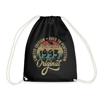 32nd birthday September 1993 - 32 years old - Drawstring Bag - black - Front
